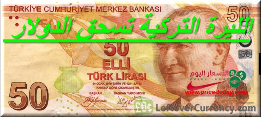الدولار مقابل الليرة التركية