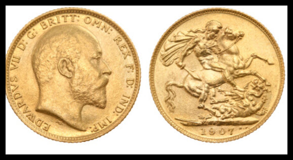 الجنيه الذهب جورج او ليرة الذهب الانجليزية