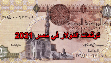 صورة توقعات سعر الدولار 2021 في مصر
