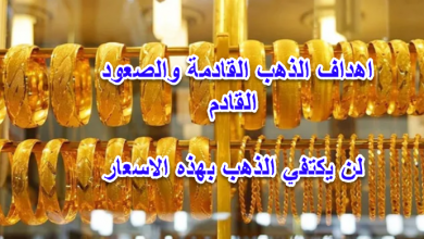 الأهداف السعرية للذهب خلال الايام القادمة