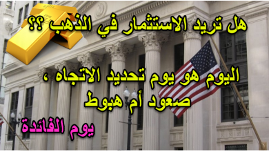 يوم تحديد سيناريو الذهب، يوم مهم لمن أرد الاستثمار