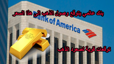 بنك عالمي يتوقع وصول الذهب الى هذا السعر
