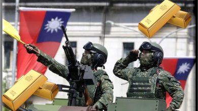 حرب الصين وتايوان والذهب