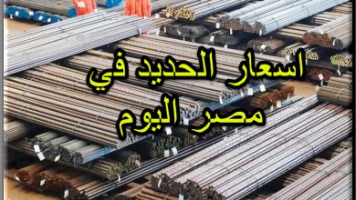 سعر الحديد في مصر اليوم