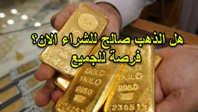 هل الذهب صالح للشراء الان؟ فرصة للجميع