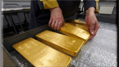 انخفاض الذهب