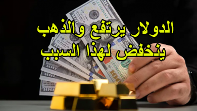 الدولار يرتفع والذهب ينخفض لهذا السبب